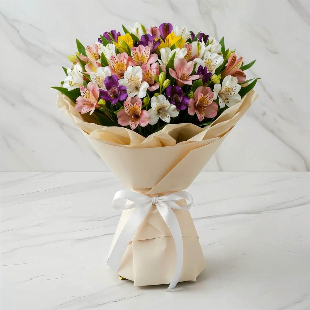 Букет цветов из: Альстромерии в Данково