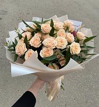Букет Кремовые розы Латте в Данково
