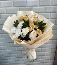 Букет цветов из:  Розы и Хризантемы в Данково
