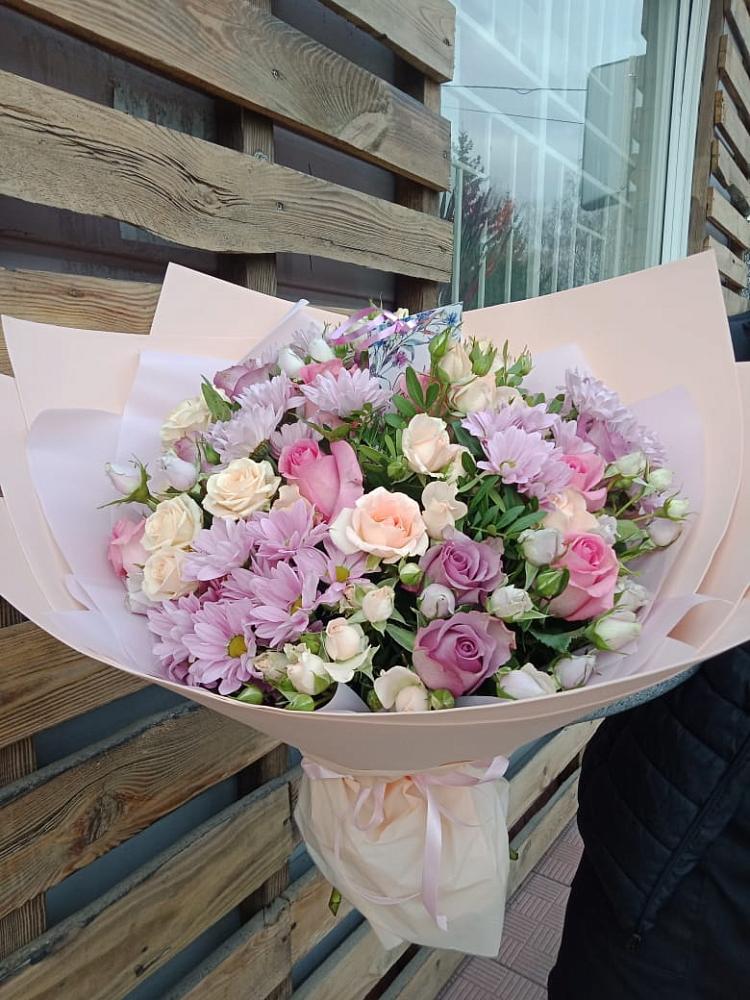 Букет цветов из: Розы и Хризантемы в Данково