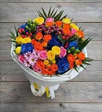 Букет цветов из:  Розы и Хризантемы в Данково