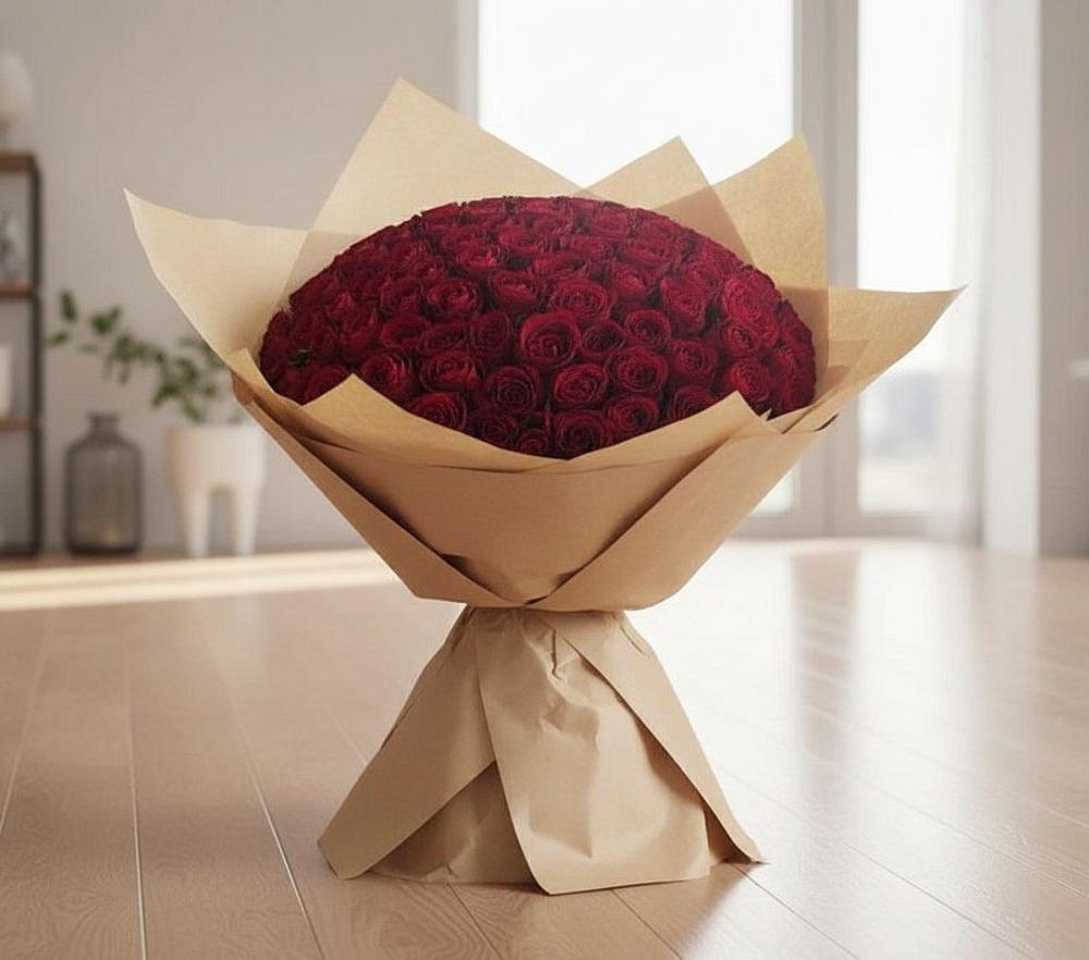 Букет 101 Красная роза в Данково