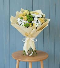 Букет цветов из:  Хризантемы и Розы #REPLACE_PRED# Данково