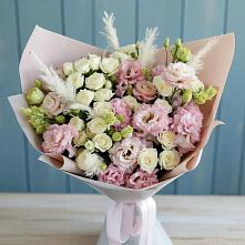 Букет цветов из:  Альстромерии и Розы в Данково
